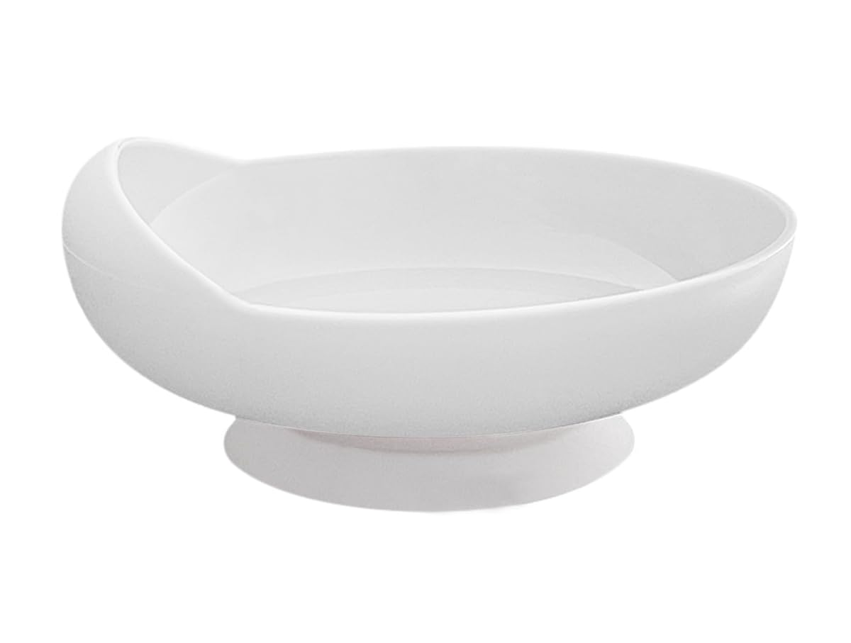 GEDRACKPMYN Spill Proof Spoon Plate, Disabled Tableware, Feeding Adaptive Bowl, Sprinkle Proof Food Bowl Disabled Handicapped Elderly