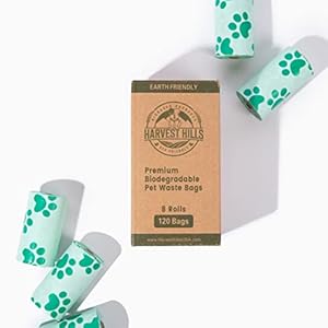 Compostable Pet Poop Bags | Plant Based Biodegradable Waste Bags for Dogs | 120 Count