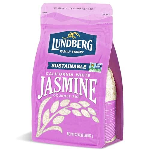 Lundberg Jasmine Rice, Long Grain White Rice - Non-Sticky, Fluffy