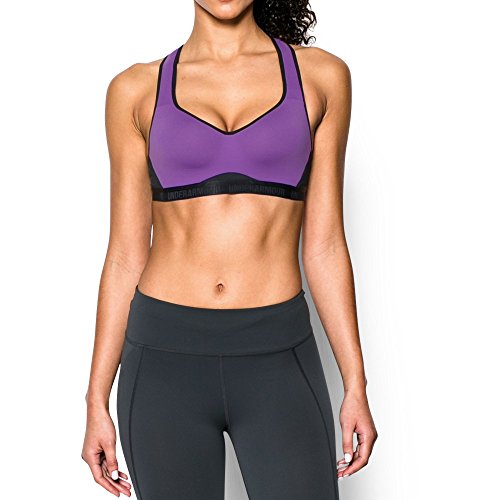 Under Armour Women's Armour High Bra, Mega Magenta (913)/Black, 34DD