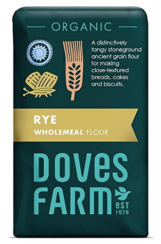 Org Wholemeal Rye Flour (1000g) x 2 Pack Deal Saver
