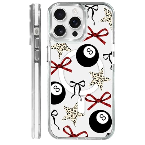 casesok iPhone 14 Pro Max�p �P�[�X Magsafe�Ή� �N���A ���I�f�U�C�� �L���[�g �K�[���Y ���f�B�[�X �����h�~ �ی� �n�[�h�P�[�X iPhone 14 Pro Max-Y2K �q���E�� �X�^�[ �{�E 8 �{�[��