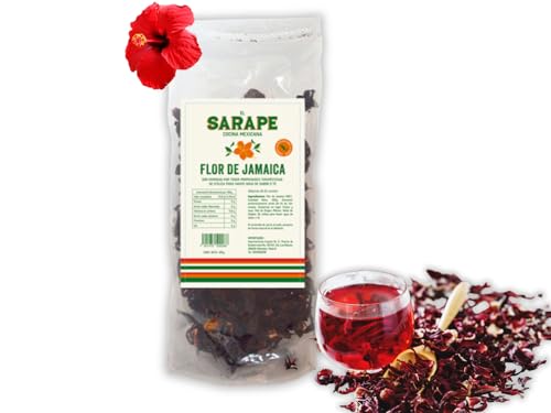 OsoRetail Flor de Jamaica Premium 100 g | Hibiscus Seco Mexicano | Infusiones, Aguas Frescas y Cocina Gourmet