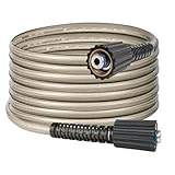 JPT Heavy Duty 15-Metre Super Flexible Pressure Washer Hose Pipe | American Standard M22 Thread With O-Ring Seals | Up To 3200 PSI Pressure | Compatible With Many Washer Brands