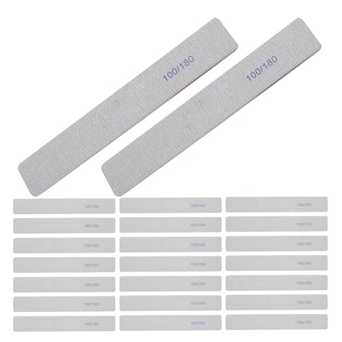 Limes à ongles 100/180 émeri pour retouches manucure à la maison et en voyage