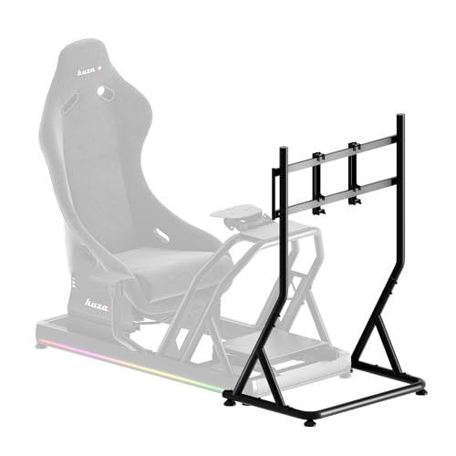 Huzaro Speed 9.1 Support Écran Simracing, Support TV sur Pied Réglable 32–55 Pouces, Compatible VESA, Charge 50 kg, Châssis Simracing Solide, Alternative à Oplite, Idéal pour Cockpit Gaming et Télé