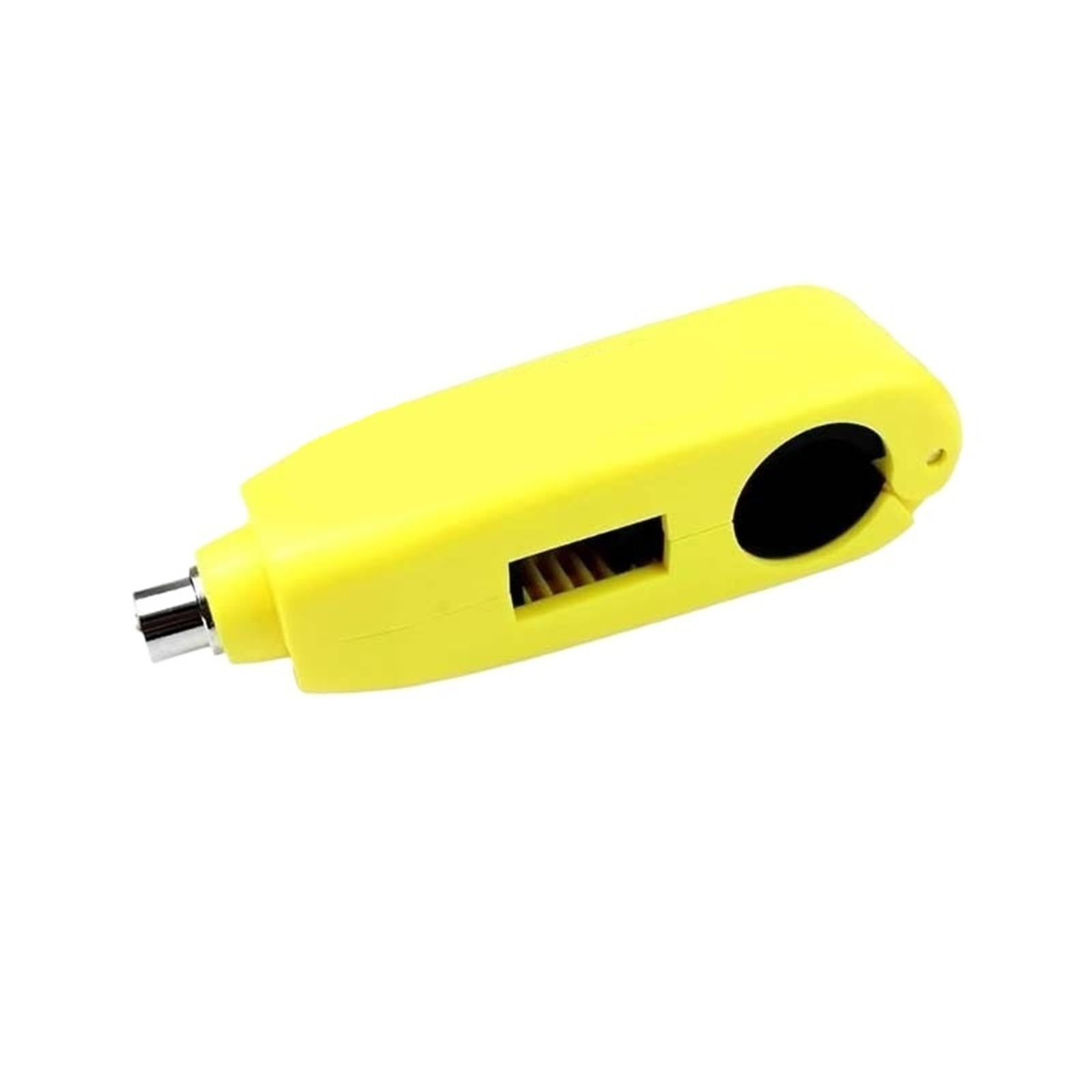 Motorcycle Handlebar Lock Anti-Theft Handlebar Lock Vehicle Throttle Insert Motorcycle Horn Car Motorbike Lock Security(No Alarm Handlebar Lock [Yellow])