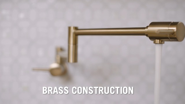 Delta Faucet 1165LF-BL Topffüller Wandmontage - Mattschwarz Mit Doppelschwinggelenk