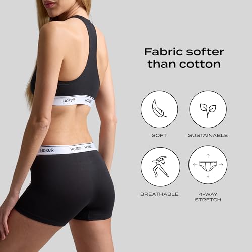 Image of Woxer Womens Boxers - Star 3 inch Boy Shorts Underwear for Women - Boxer Briefs