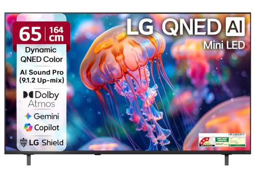 Image of LG 164 cms (65 inches) Mini LED 4K Ultra HD (3840 x 2160) Smart webOS QNED Mini LED TV 65QNED65BLA 2026