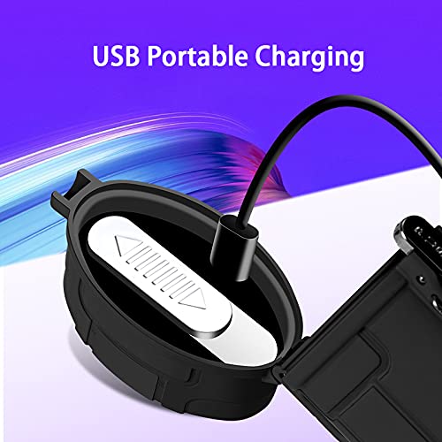 Miniatura 7 de Estuche de cigarrillos con encendedor eléctrico recargable por USB y cordón para todo el paquete de cigarrillos, 20 piezas impermeable portátil para