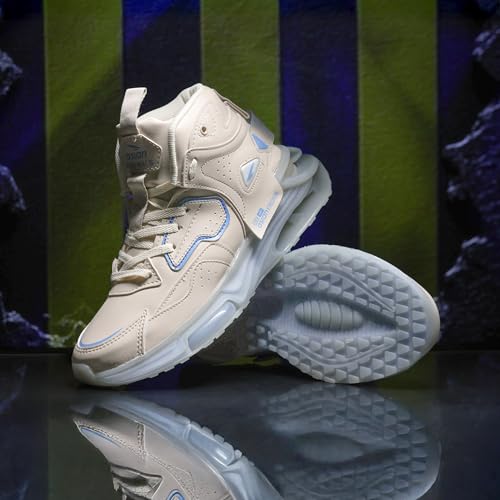 Image of ASIAN Basket-11 Men's Mid-Top Sneakers with Full TPU Sole, Dual-Pillar Bounce Cushioning, Memory Foam Shoes, Premium Design and Arch Support for Sports