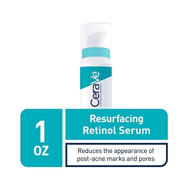 CeraVe-Retinol-Serum-for-Post-Acne-Marks-and-Skin-Texture-Pore-Refining-Resurfacing-Brightening-Facial-Serum-with-Retinol-1-Oz CeraVe Resurfacing Retinol Serum For Post Acne Marks, Formulated With Licorice Root Extract & Niacinamide, Brightening Serum & Pore Minimizer For Face, Post Acne Skin Barrier Repair, Non-Comedogenic