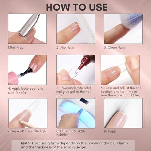 Image of Bolt Bee 3-in-1 Gel Nail Glue 15ml - Long-Lasting UV Extension Glue for Clear Acrylic Nails, False Nail Tips & Press-On Nails,Nail Repair Treatment | Multifunctional Nail Tool For Salon