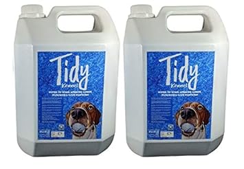 Petwell Tidy Kennel Wash 5 Litre Economy Pack Kennel Floor Cleaner 3 in 1 Action, Cleans, Disinfects and Deodorizes Pet Areas, Kennels and Veterinary clinics (Pack of 2) Total 10 litres