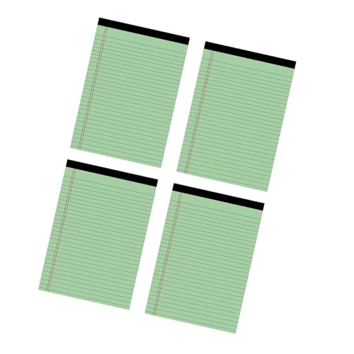 Bloc-notes lignés colorés Lot de 4 de 50 feuilles pour note et école