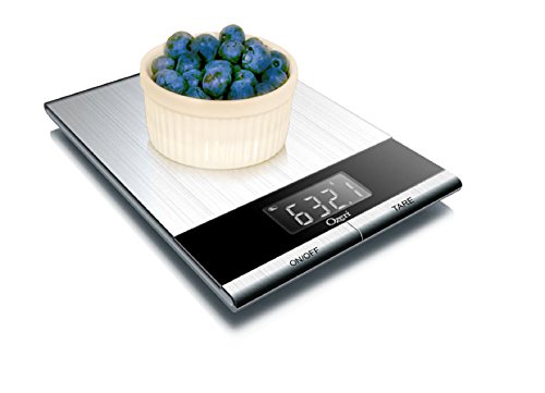 Ozeri Ultra Thin Professional Digital Kitchen Food Scale, In Elegant Stainless Steel #TOP5