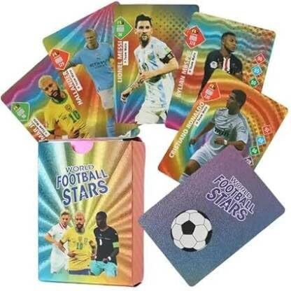 Wagela Premium Metal Football Cards 2023-24 Edition 55 Pcs Legend Cards World Cup Cards (Multicolor) (B0CX99JWT6) Amazon Price History, Amazon Price Tracker