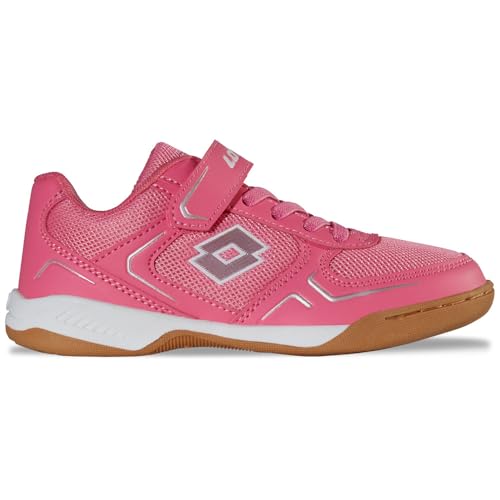 Basket legere enfant rose et blanc semelle souple 32