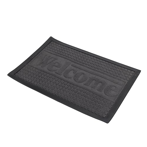 Royalford Welcome Door Mats RF12474 Non Slip Mats for Indoor and Outdoor Washable Floor Rugs Polyester Soft Mats Assorted Colors 60x40cm