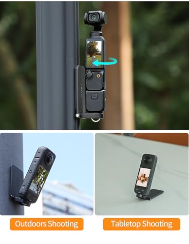 Image of Magnetic Mount Stand Compatible with Insta360 x4, with 1 /4″ Screw Action Camera Accessories for Insta 360 x4 /x3 /go 3s /DJI Osmo Pocket 3 /GoPro Hero 13 /12 Quick Fixation