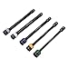 Ldafava Torsion Limiting Extension Bar Set High Quality Chrome Molybdenum Steel Pneumatic Power Tools Universal for Automotive Repair and Maintenance 5PCS 1/2in White Grey Blue Yellow