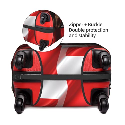 Travel Luggage Cover Combined Tonga And Usa Flag Fashion Washable Baggage Suitcase Protector Fit For Luggage Medium3