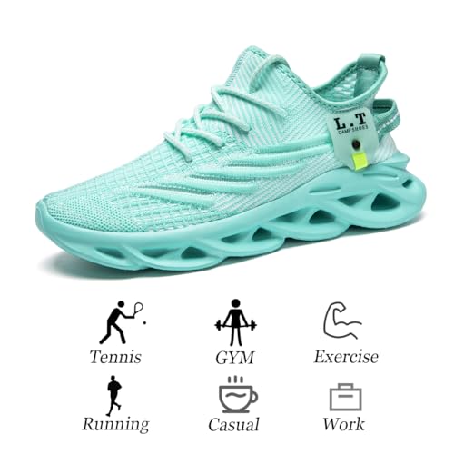 Image of Mens Running Shoes Gym Slip on Sneakers Non Slip Walking Tennis Sports Work Athletic Workout Casual Lightweight Breathable Fashion