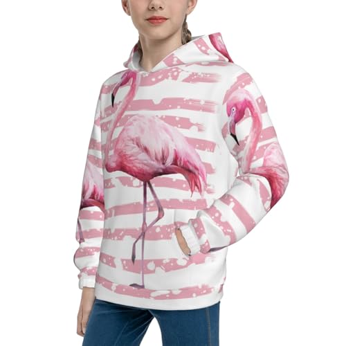 Flamingo Kid Hoodies Boys Sweatshirts Girls Pullover with Pocket2