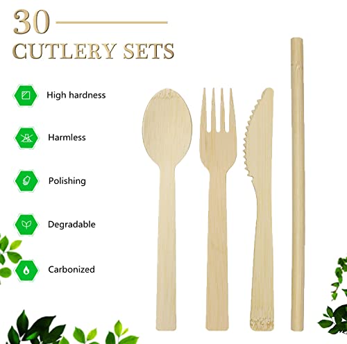 Guofa GUOFA-11 Bamboo Utensils - Disposable Bamboo Forks thumb #2