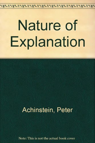 Amazon | The Nature of Explanation | Achinstein, Peter | Epistemology