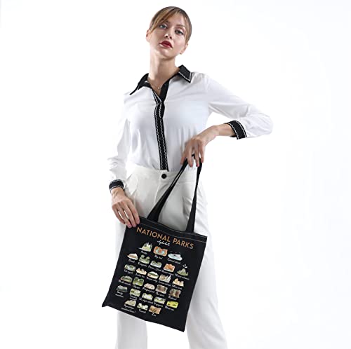MNIGIU National Parks Tote Bag US National Parks Bag Camping Hiking Lover Gift Hiker Gi-ft Camper Gift3