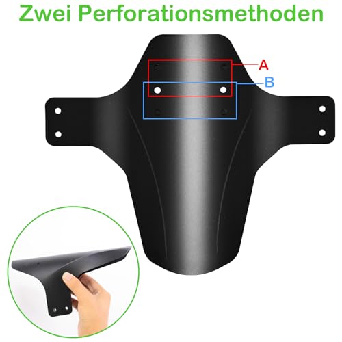 FETESNICE Mountain Bike Mudguard, 2Pcs MTB Mudguard Front and Rear Compatible,Fits 26", 27.5" - Image 2