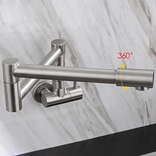 Robinet de remplissage de marmite brossé pour cuisine à eau froide