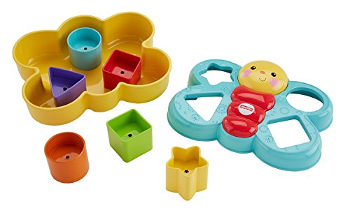 Fisher-Price CDC22 - Sortierspaß-Schmetterling, Verschiedene Formen sortieren, Babyspielzeug ab 6 Monaten – Bild 4