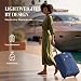 LUGG Lightweight Cabin Luggage, 600D Polyester, Solid Wheels, 55x40x20cm
