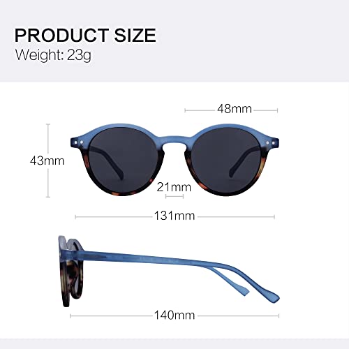 Image of ZENOTTIC Polarized Round Sunglasses, Stylish Sunglasses for Men and Women Retro Classic, Multi-Style Selection