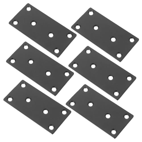 FUNOMOCYA Stainless Steel Flat Brackets 6 Sets for Wood Furniture Repair Screws Modern Look