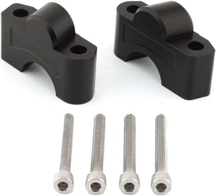 Motorcycle Handlebar Risers Aluminum Heightening Clamp Adapters for Tiger 660 Sport 660 2022 2023 (Black)