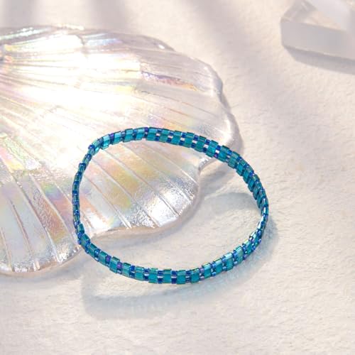Image of KELITCH Women Tila Beads Stretch Bracelets Handmade Women Charm Strand Beaded Bracelets Summer Jewelry