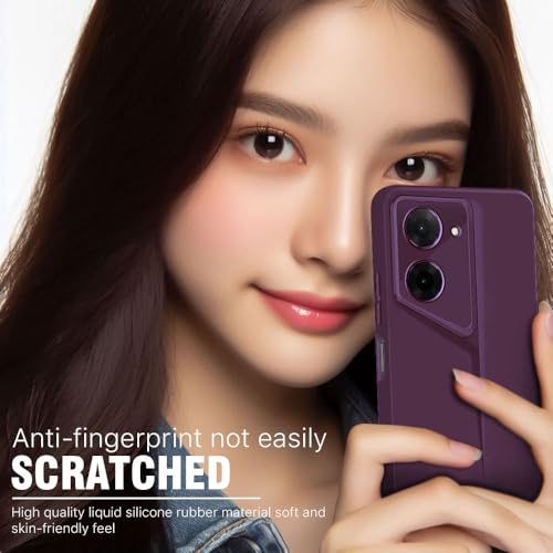 Image of WOW IMAGINE Slim Back Cover for Redmi A5 | Poco C71 | Blade Series Ultra Thin Case with Lightweight Design | Camera Protection | Soft Matte Silicone Flexible Mobile Case - Purple
