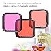 SOONSUN 4-Pack Dive Filter for GoPro Hero 5 6 7 Black Official Housing Case - Red, Light Red, Magenta, 5X Close-up Macro Filters - Color Correction for Various Underwater Video Photography Conditions