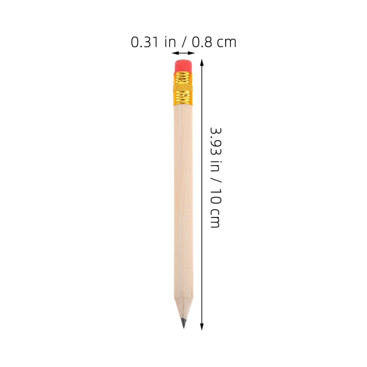 DOITOOL 144 Matite da Golf in Legno con Gomma, Matite Hb Mini per Disegno e Scrittura Morbida, Set Completo per Scuola, Ufficio e Attività Ricreative