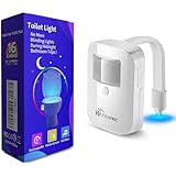 Rechargeable Toilet Bowl Night Light,16-color Led Motion Sensor Nightlight, Cool Fun Unique Gadget Funny Birthday Gag Easter Gift Idea for Husband Men Dad Mom Him Kids Mother Father Day