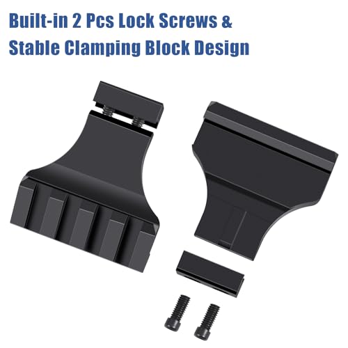 Lonsel 45° Picatinny Offset Rail Mount, 3 4 5 Slots 45 Degree Offset Picatinny Rail Mounts Aluminum Low Profile Adapter For Flashlight Laser Sight Optics thumb #3
