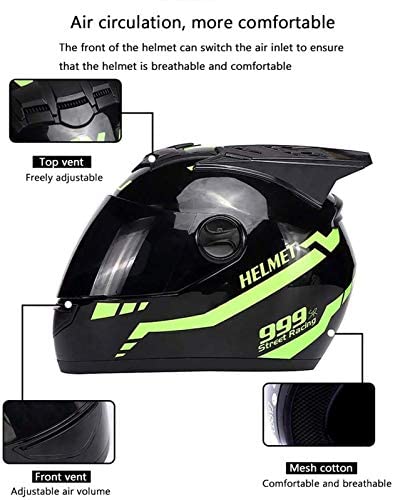 Cat Ear Motorcycle Helmet - DOT Approved, Bluetooth Ready, Full Face For Men & Women