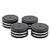 POHOVE 4pcs 40x20mm Aluminium Haut Parleur Isolation Pieds Coussin pour Haute-Fidélité Platine Lecteur, Support Platine Pieds Tampon - Noir, Free Size