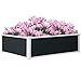 Produktbild Outsunny Hochbeet Blumenkasten Pflanzkasten mit Drainagefunktion Gemüsebeet für Gemüse, Kräuter im Garten, Terrasse und Balkon, Kunststoff, Grau, 100 x 80 x 30 cm