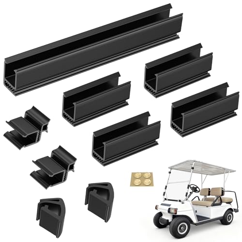 CartClan Club Car DS Windshield Clips Kit Golf Cart Windshield Retaining Clips Kit for 1982-2000.4 Club Car DS Golf Cart with 11 Square Tubes OEM# 102005801 102005901