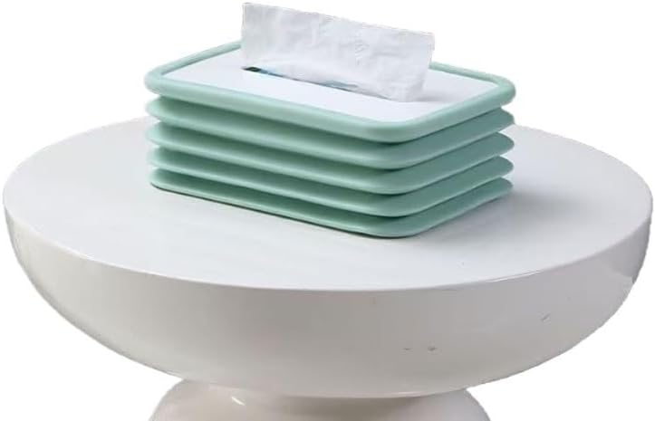 Silicone Folding Tissue Box for Home Living Room Dining Area Pull to The Bottom Automatic